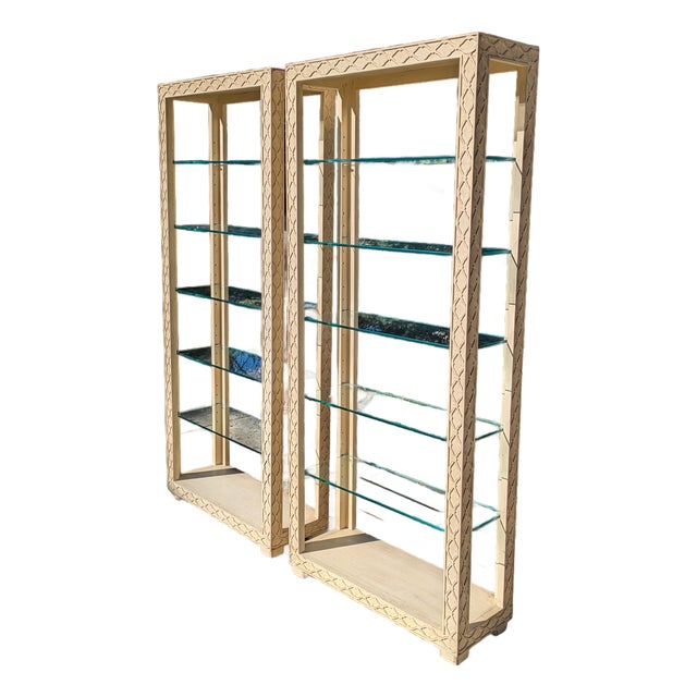 Late 20th Century Pair of Henredon Eterge Shelving For Sale
