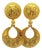 Vintage Ilias Lalaounis 18k Gold Ancient Revival Drop Earrings, Greece, A Pair For Sale