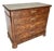Late 19th Century French Louis Philippe Burled Walnut and Marble Top Chest of Drawers Commode For Sale