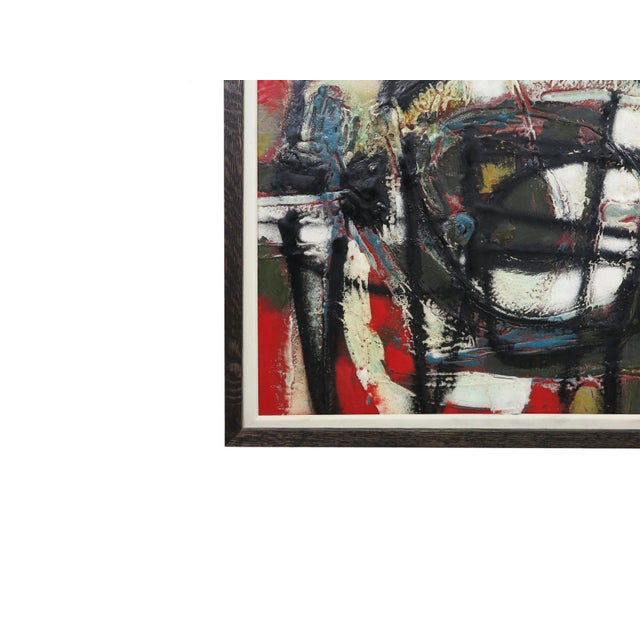 Metal Knud Hørup, Enamel on Copper, Abstract Expressionist Painting, C. 1960s For Sale - Image 7 of 7