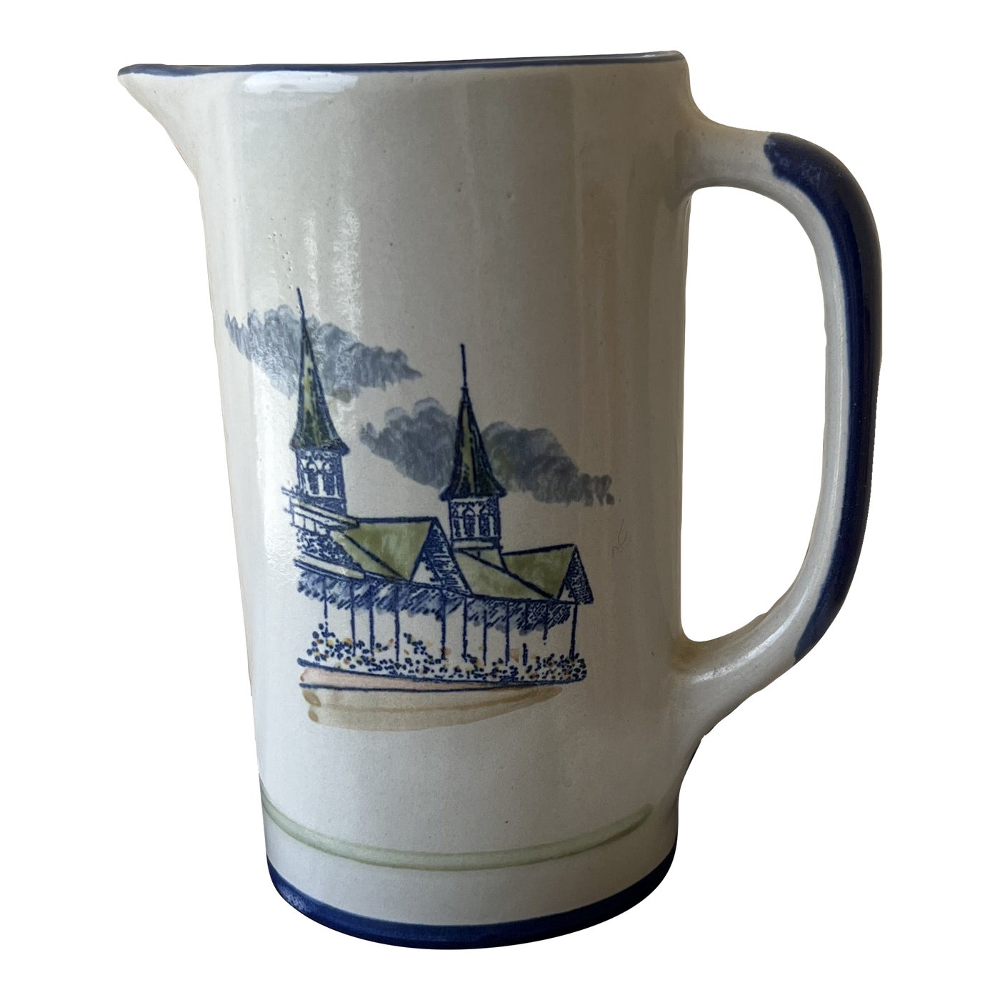 1984 Kentucky Derby Louisville Stoneware Co. Pitcher Chairish