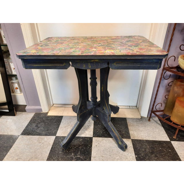 20th Century Eastlake Painted Accent Table For Sale - Image 10 of 10