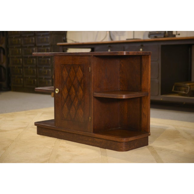 Vintage Oak Side Table, 1960s For Sale - Image 6 of 7