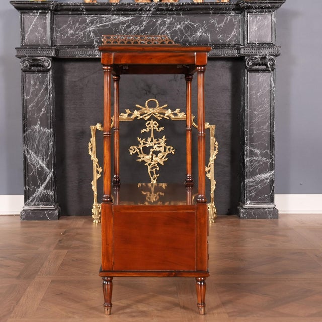 Brown Niagara Furniture Mahogany Serving Table For Sale - Image 8 of 11