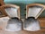 Early 20th Century Antique Side Table Chairs. Crushed Velvet, Champagne Color - Set of 2 For Sale - Image 4 of 11