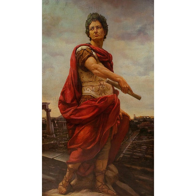 “Caesar” is a monumental figurative painting by contemporary Italian artist Maxmilian Ciccone, internationally appreciated...