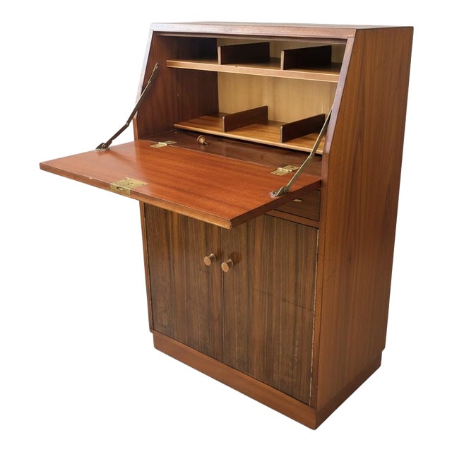 Mid-Century Modern Secretaire with Storage Cupboard, 1960s For Sale