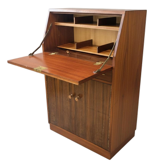 Mid-Century Modern Secretaire with Storage Cupboard, 1960s