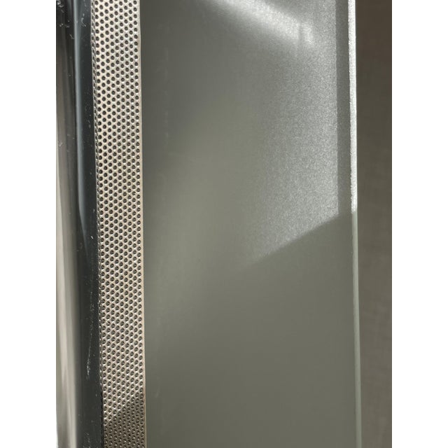 Vintage Wall Lights in Chrome and Sandblasted Glass, 1980s, Set of 2 For Sale - Image 6 of 12