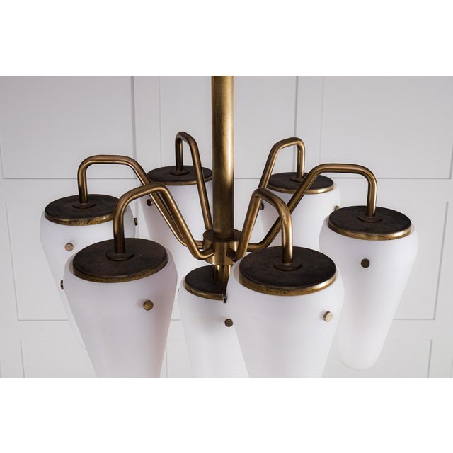 White Vintage Hanging Lamp by Hans-Agne Jakobsson, 1950s For Sale - Image 8 of 14