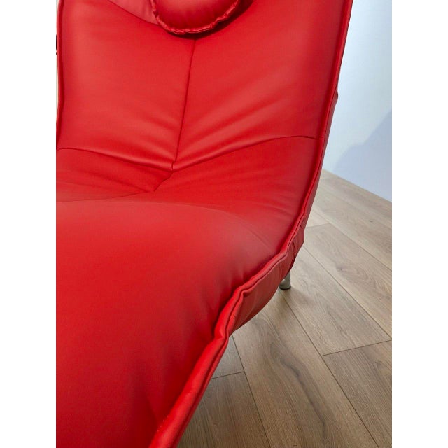 Metal Red Model DS151 Chaise Longue by Jane Worthington for de Sede, 1990s For Sale - Image 7 of 9