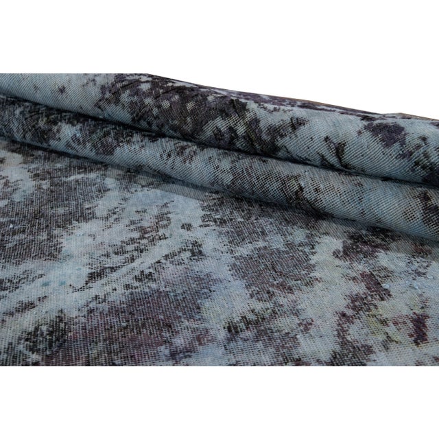 Early 20th Century Vintage Overdyed Rug For Sale - Image 9 of 12