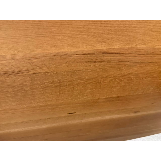 Bespoke Asymmetrical Natural Oak Coffee Table For Sale - Image 12 of 12