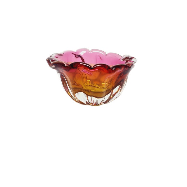 Decorative Bowl by J. Hospodka for Chribska Glassworks, Czechoslovakia, 1960s, in Very Good conditions. Designed 1960 to...