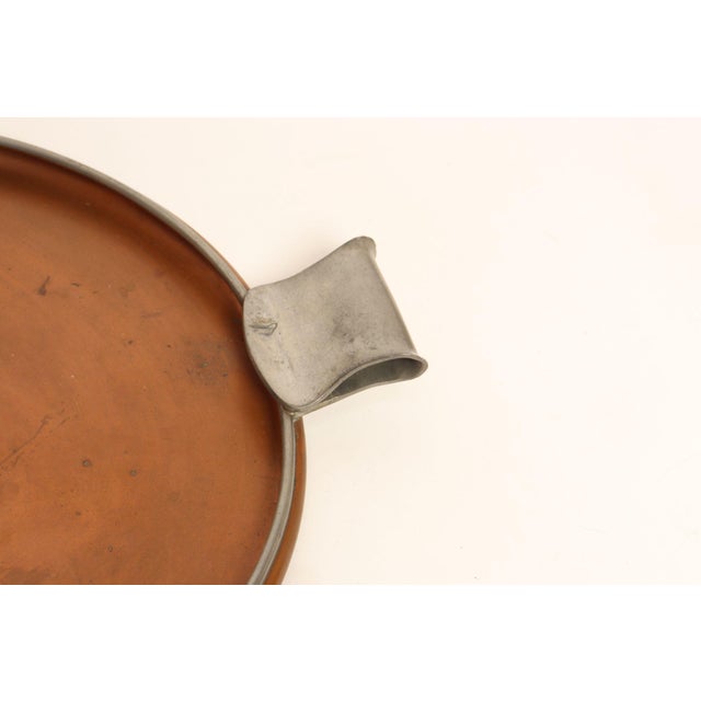 Large Mexican Arts and Crafts Copper and Silver-Plate Serving Tray by Tane For Sale - Image 16 of 18