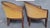 1970s Pair of Vintage Art Deco Revival Hollywood Regency Barrel Back Lounge Chairs in Faux Tortoiseshell Finish For Sale - Image 5 of 11