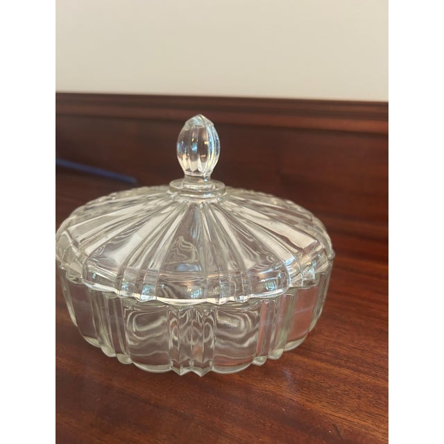 1930s Glass Covered Candy Dish For Sale In Greensboro - Image 6 of 10