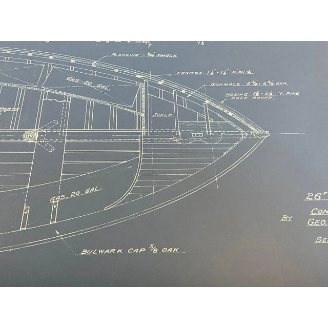 Motor Lifeboat Blueprint by George Lawley Shipyard For Sale - Image 9 of 12