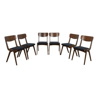 Boomerang Dining Chairs from Gościcńskie Furniture Fabryki, 1960s, Poland, Set of 6 For Sale