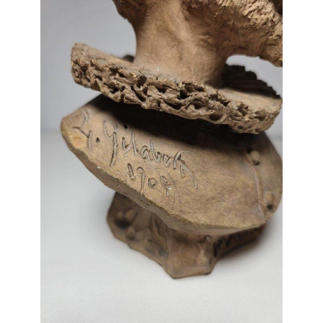 Enhance your collection with this decorative terracotta bust of the renowned Spanish writer Miguel de Cervantes. Crafted...