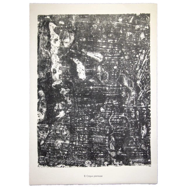 Crique Pierreuse is an original lithograph on watermarked paper ''Arc''. Abstract composition by the French artist Jean...