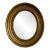 Gorgeous Large Architectural Antique Gold Painted Oval Beveled Mirror For Sale