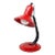 1980s Red & Black Metal Desk Lamp For Sale