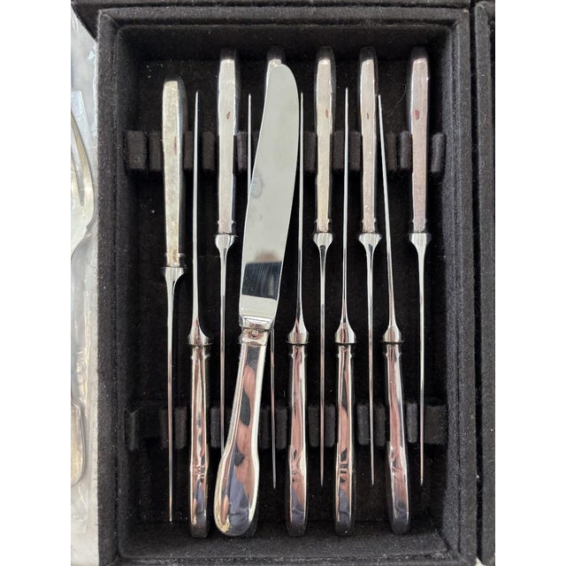 Silver Cluny Pattern Flatware Set from Christofle, Set of 87 For Sale - Image 8 of 13
