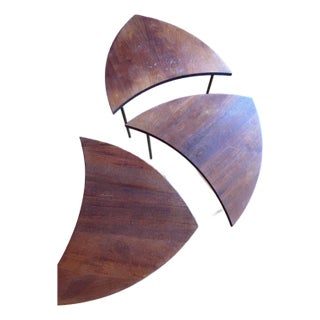 1950s Mid-Century Pinwheel Table For Sale