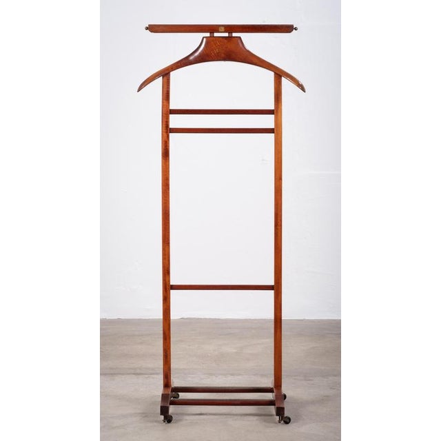 Vintage Scandinavian Stained Beech Valet Stand, 1960s For Sale - Image 4 of 10