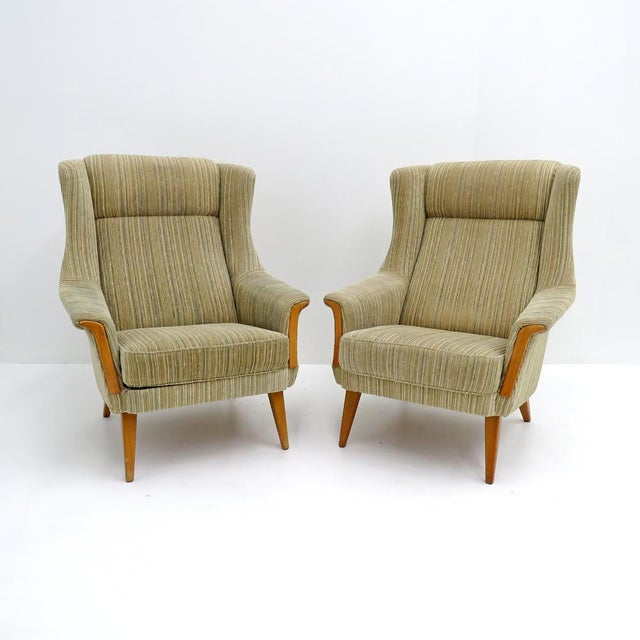 Danish Wingback Chairs, 1950 For Sale - Image 10 of 10