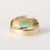 Late 20th Century Vintage 18k Gold Green Tourmaline Elongated Cushion and Diamond Ring, Size 10.25 For Sale - Image 5 of 6