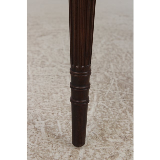 Henredon Sheraton Mahogany 3 Drawer Hall Table For Sale - Image 11 of 15