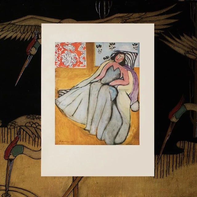 1940s 1940s After Henri Marisse "Young Woman in the Pelisse" First Edition Period Lithograph For Sale - Image 5 of 8