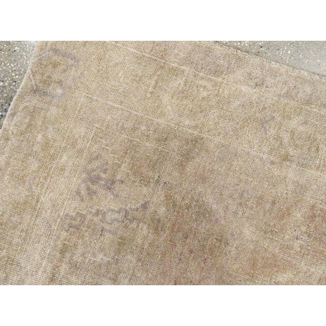 Galerie Shabab Collection Mid-20th Century Turkish Oushak Accent Rug For Sale - Image 4 of 6