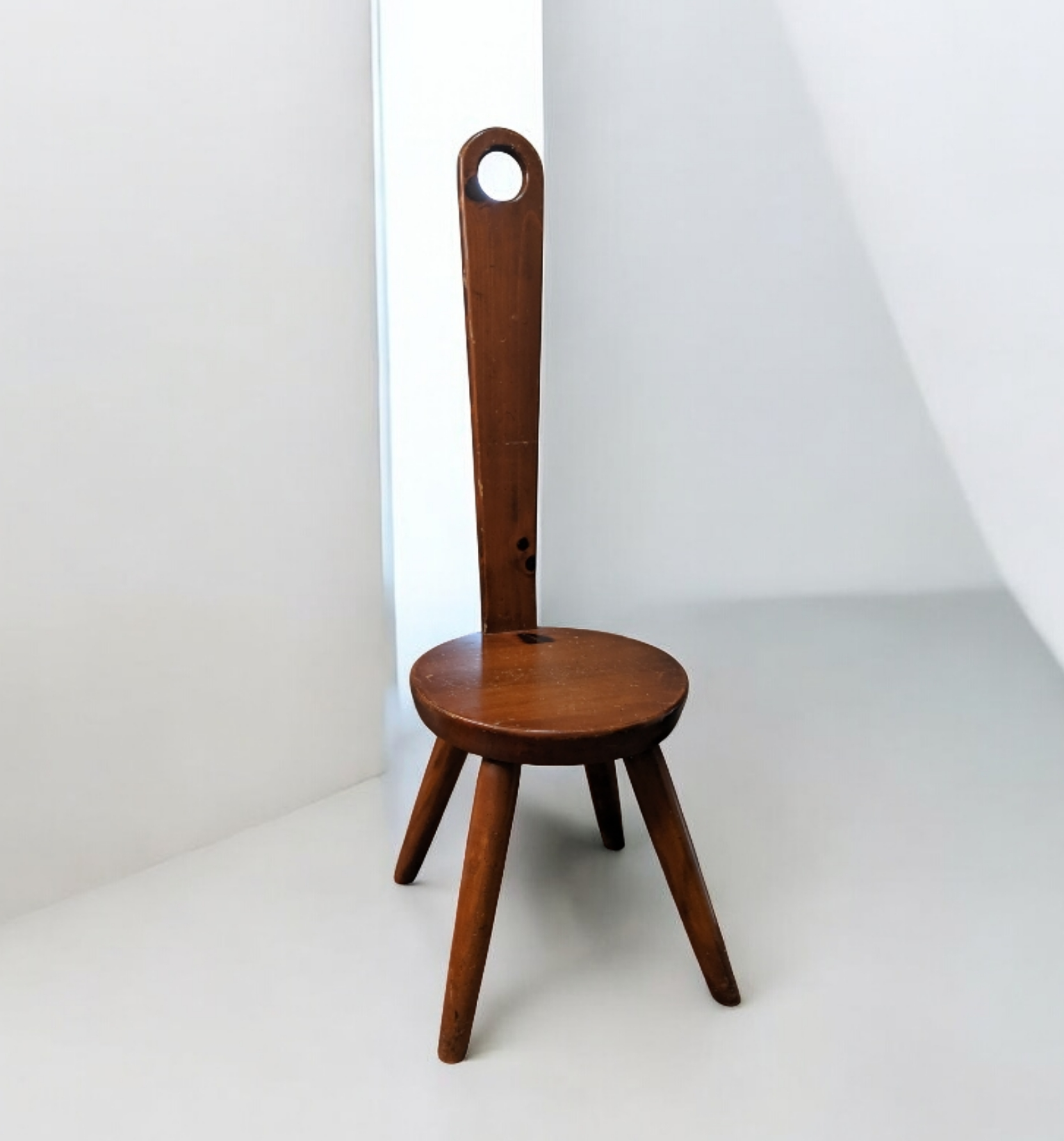 Mid Century Brutalist Wooden 
