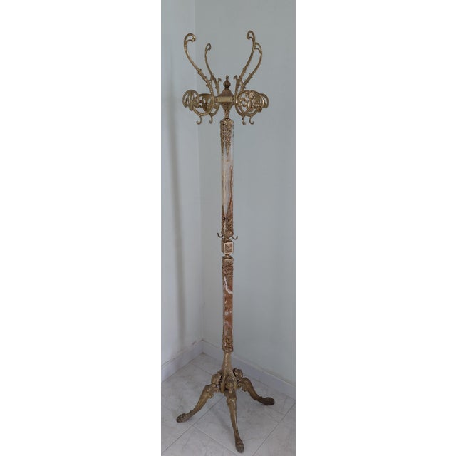 Gold Onyx and Gilded Coat Hanger, 1980s For Sale - Image 8 of 9