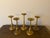 Set of 5 1960s Brass Candlesticks For Sale - Image 4 of 4