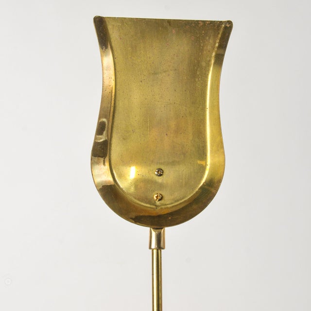 Mid 20th Century Solid Brass Seashell Handle Fireplace Tool Set With Scallop Shell Base Stand For Sale - Image 13 of 15