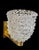 Art Deco Brass-Mounted Rostrato Murano Glass Sconces from Barovier, 1940s, Set of 2 For Sale - Image 9 of 10