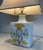1970s Mid Century Modern Ceramic table lamp with bird and flower decorations For Sale - Image 9 of 12