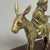 Wood Brass Statue of Man on Donkey with Wooden Base, 20th Century For Sale - Image 7 of 11