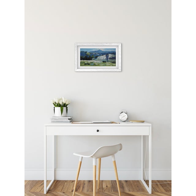 Distant Summer Hills Oil Painting by L Haas For Sale In Reno/Lake Tahoe - Image 6 of 9