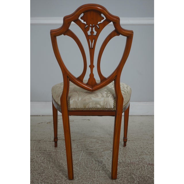 Maitland - Smith Maitland Smith Adams Style Hand Painted Shield Back Chair For Sale - Image 4 of 18