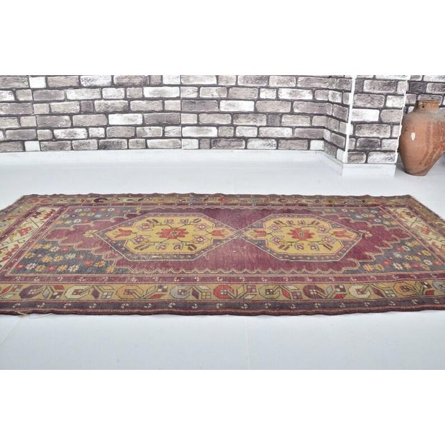Turkish Oushak Antique Floral Rug For Sale - Image 3 of 10