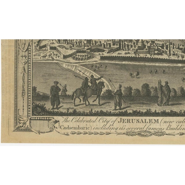 Antique Engraved View of Jerusalem from Millar, 1760s For Sale - Image 5 of 11