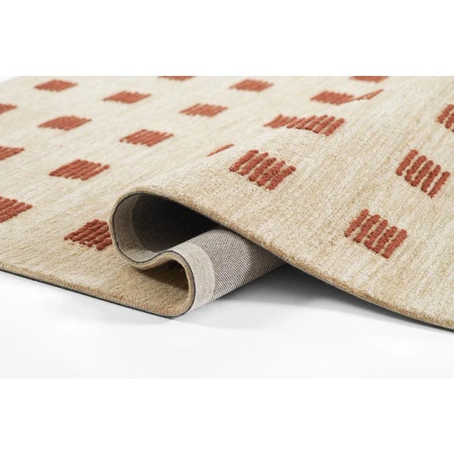 Momeni Archer Geometric Rust Hand Tufted Area Rug 9' X 12' For Sale - Image 9 of 11