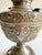 The Meteor Silver Repousse Antique Oil Lamp, Converted to Electric For Sale - Image 4 of 18