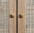 Hollywood Regency Matthew Izzo Home Alden Cerused Oak and Cane Two Door Cabinet For Sale - Image 3 of 4