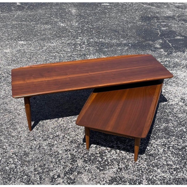 Mid 20th Century Fully-Refinished Mid Century Bassett Artisan Switchblade Coffee Table For Sale - Image 5 of 7